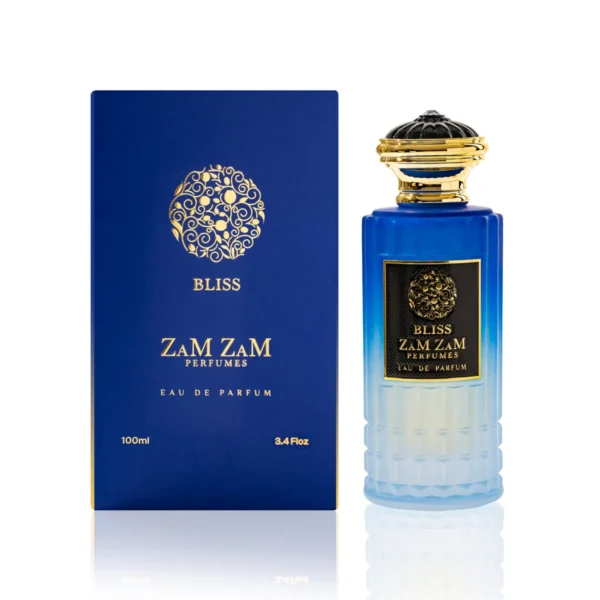 BLISS 150ml premium perfume bottle size comparison - ZamZam Perfumes unisex fragrance with 36-48 hour longevity
